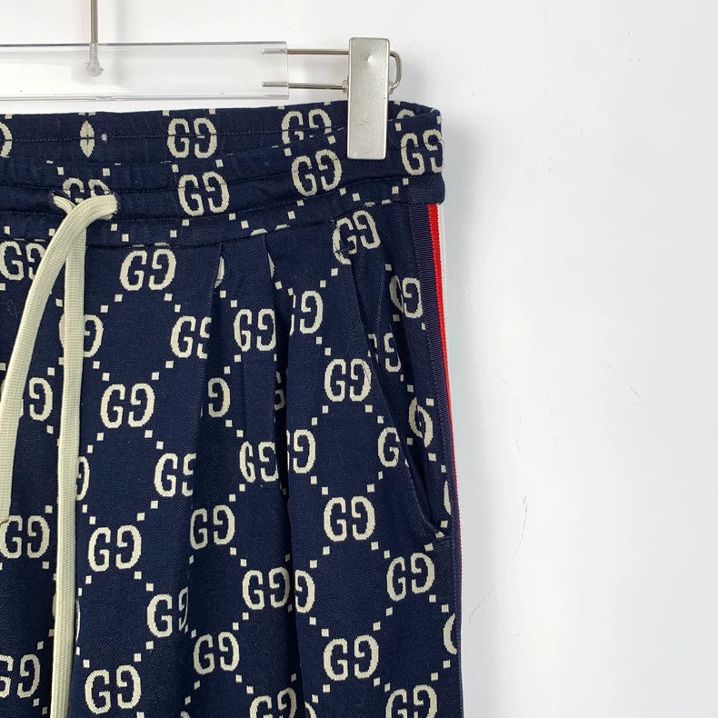 Gucci Logo Print Casual Pants