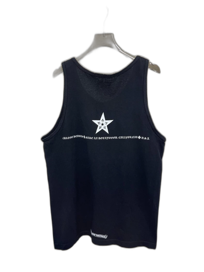Chrome Hearts Black Star Graphic Tank Top