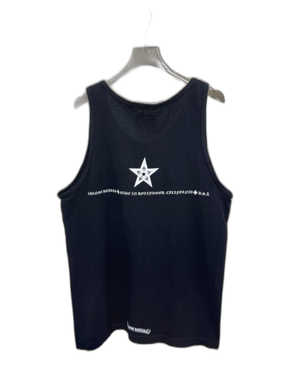 Chrome Hearts Black Star Graphic Tank Top