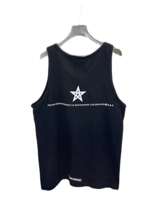 Chrome Hearts Black Star Graphic Tank Top