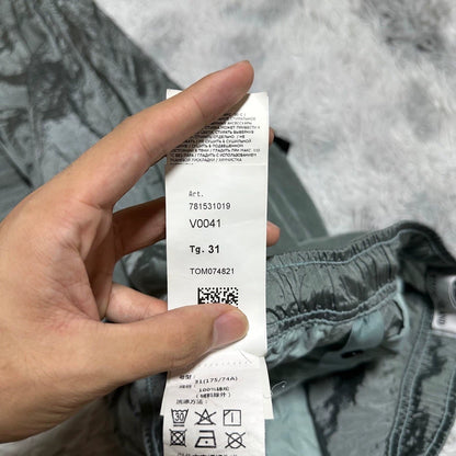 Stone Island Metallic Nylon Casual Pants