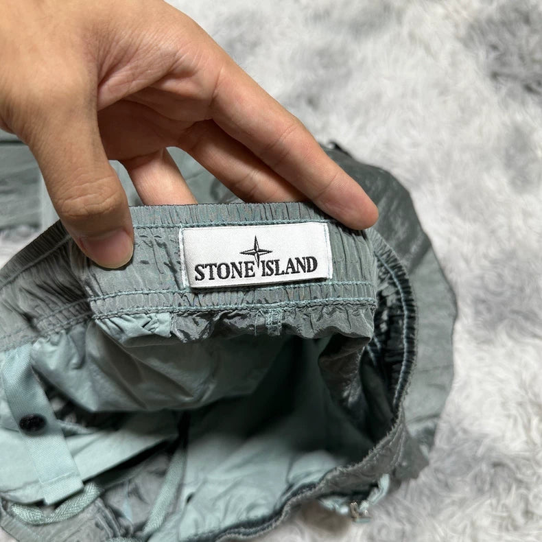 Stone Island Metallic Nylon Casual Pants