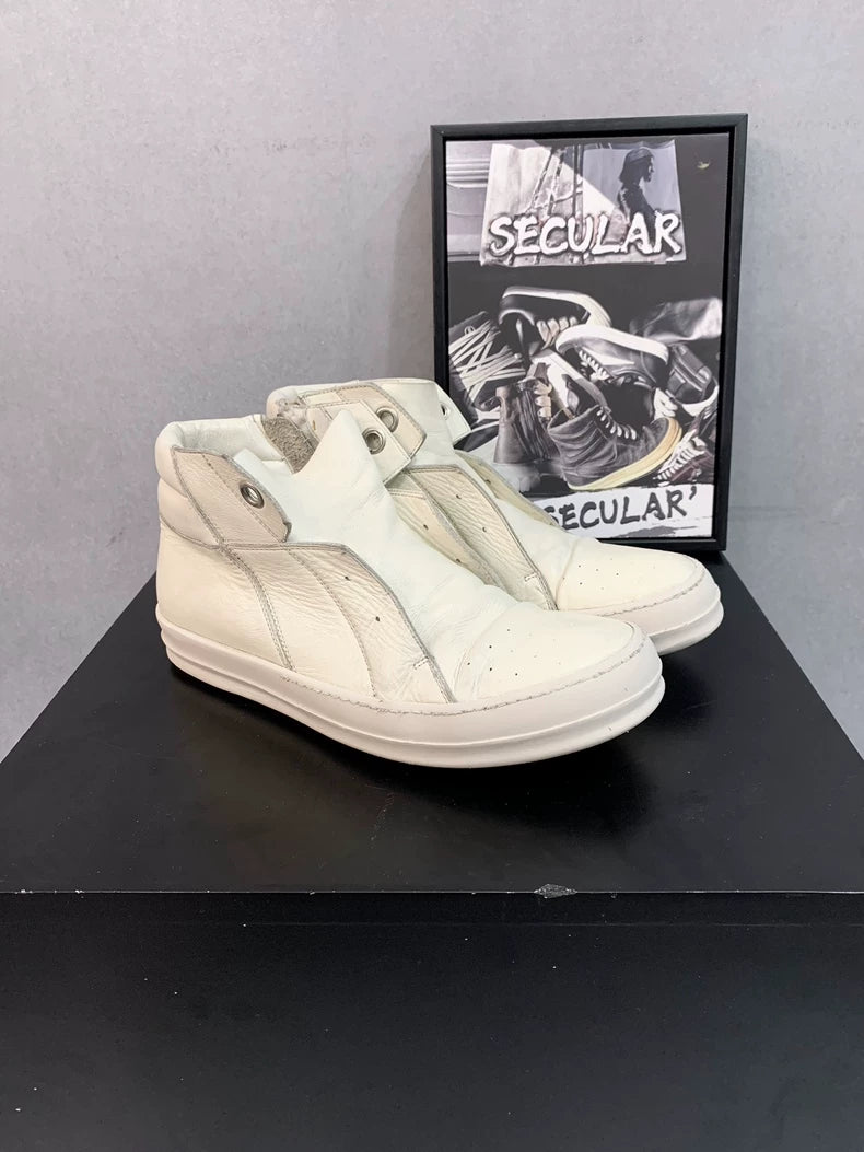 Rick Owens Island Dunk Sneakers in Milk Color-yf