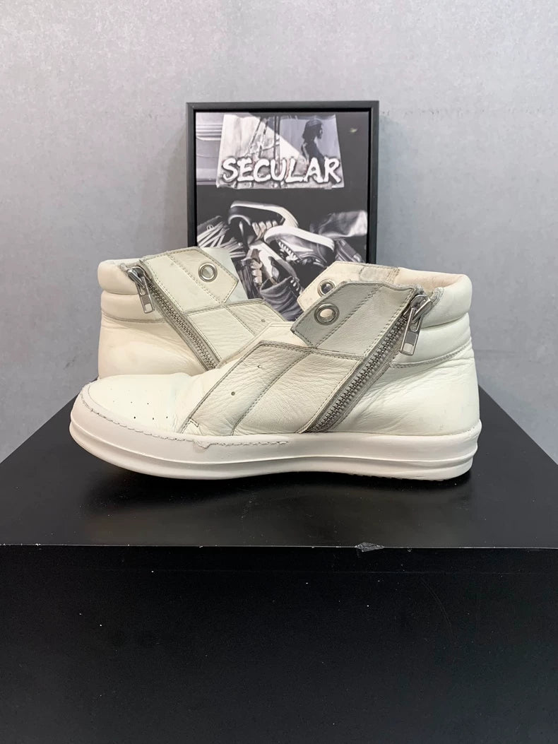 Rick Owens Island Dunk Sneakers in Milk Color-yf