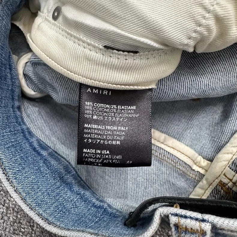 Amiri Patchwork Denim Pants for Men