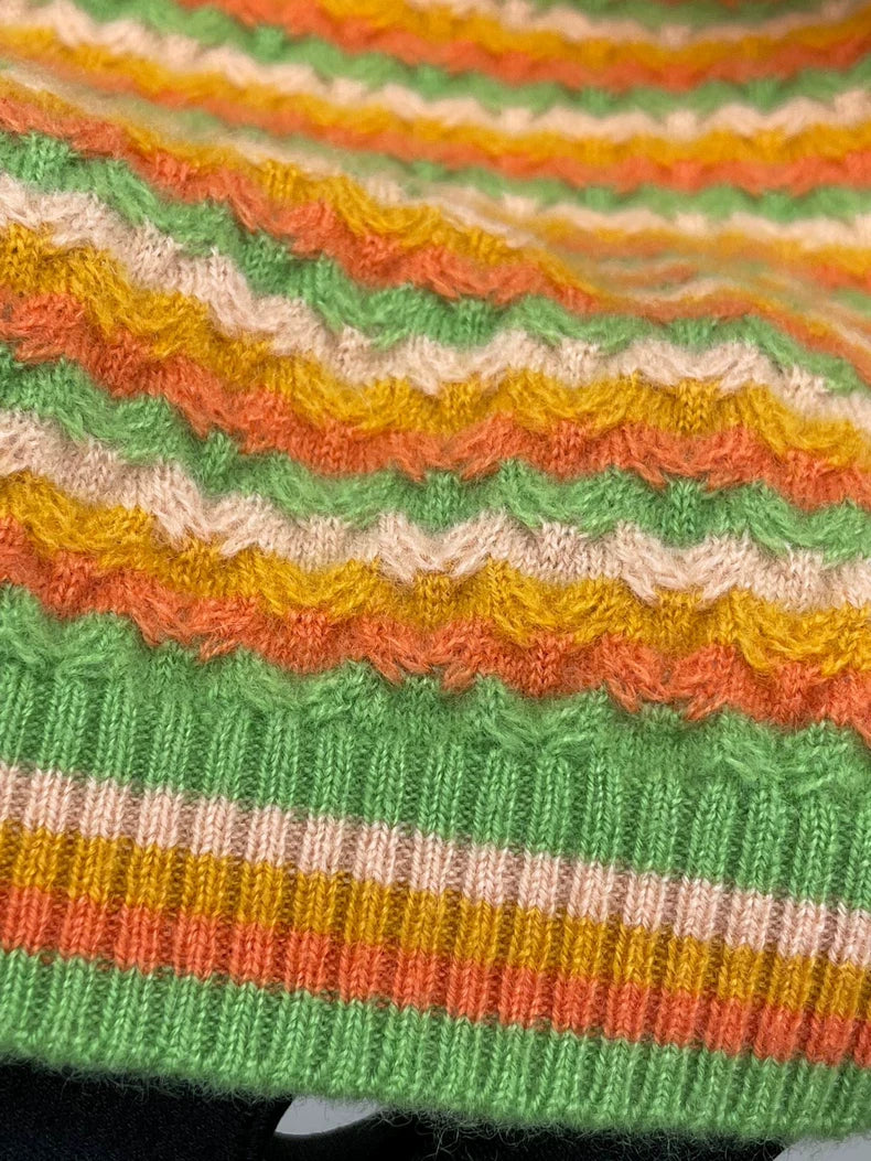 CHANEL Colorful Cashmere Tank Top