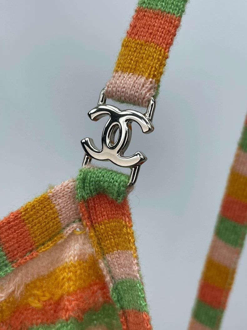 CHANEL Colorful Cashmere Tank Top