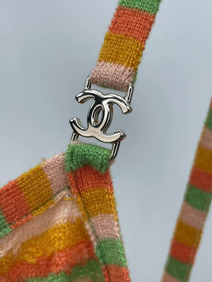 CHANEL Colorful Cashmere Tank Top