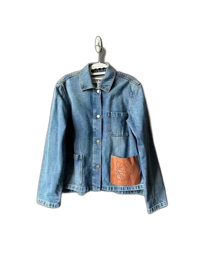 Loewe Denim Jacket with Pocket Leather Tag