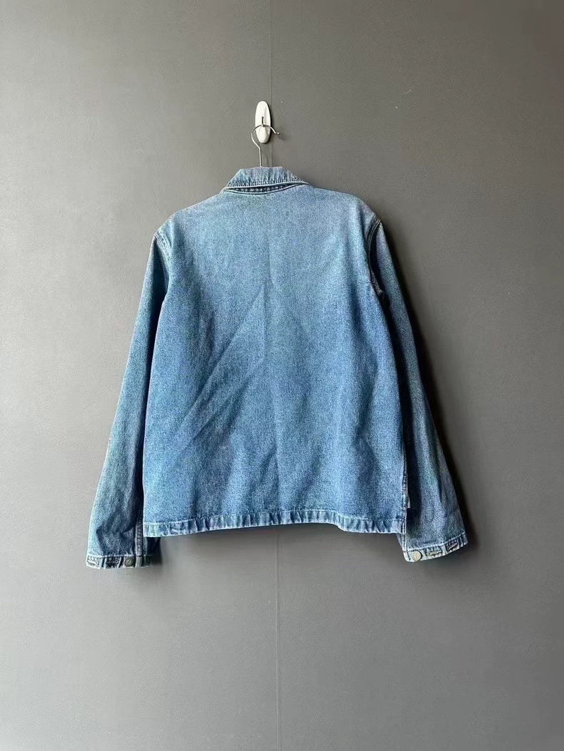 Loewe Denim Jacket with Pocket Leather Tag