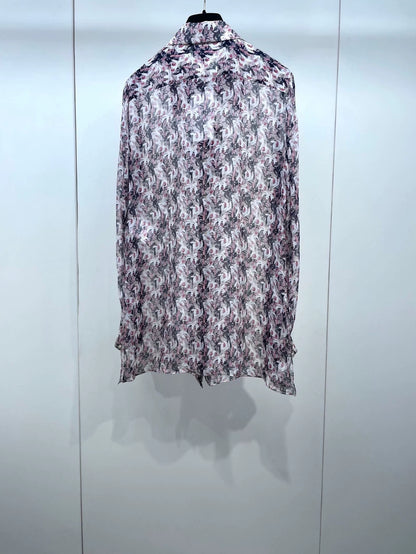 Floral Silk Shirt by Chanel