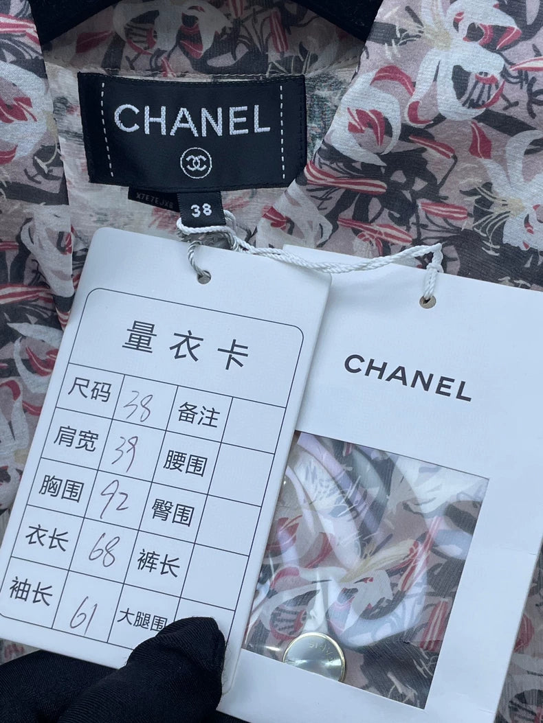 Floral Silk Shirt by Chanel