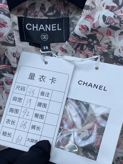 Floral Silk Shirt by Chanel