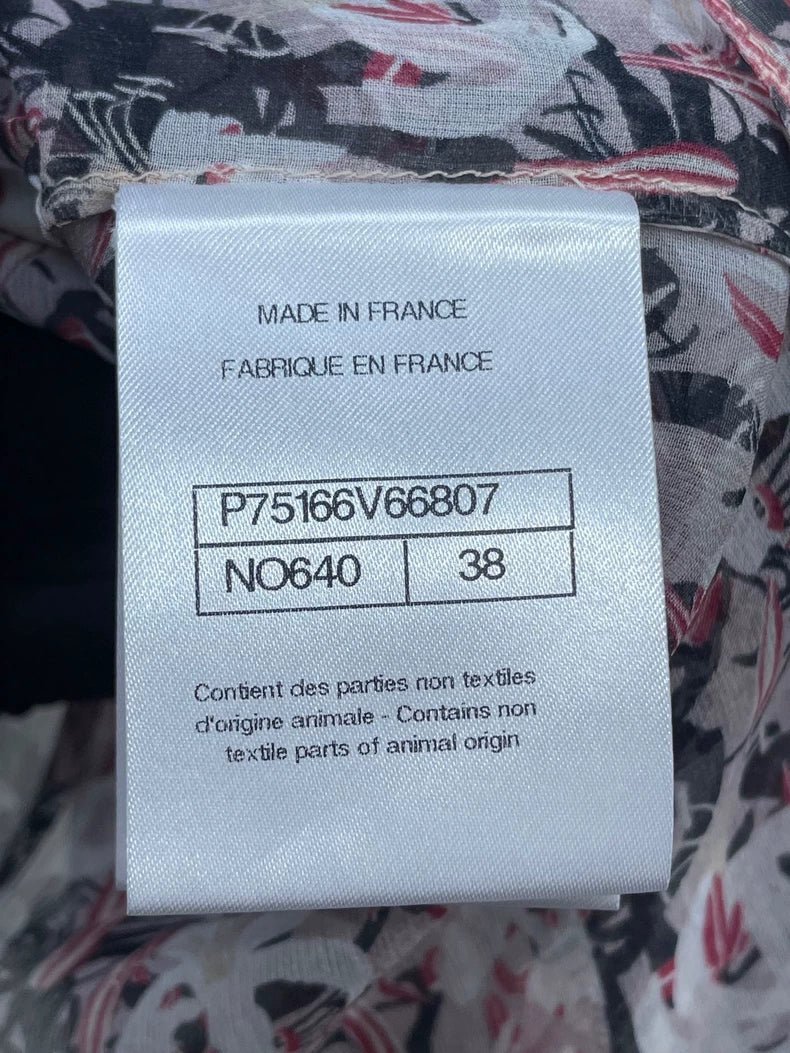 Floral Silk Shirt by Chanel