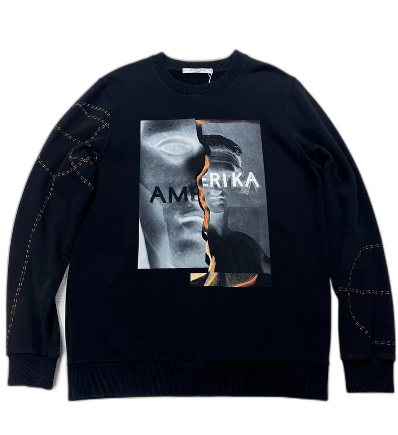 Givenchy Black Graphic Sweatshirt Size S