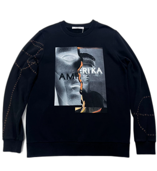 Givenchy Black Graphic Sweatshirt Size S