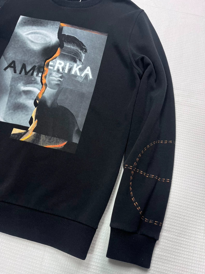 Givenchy Black Graphic Sweatshirt Size S