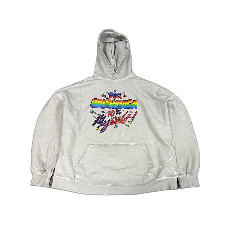Balenciaga Rainbow Logo Hoodie