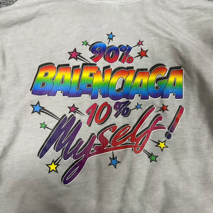 Balenciaga Rainbow Logo Hoodie