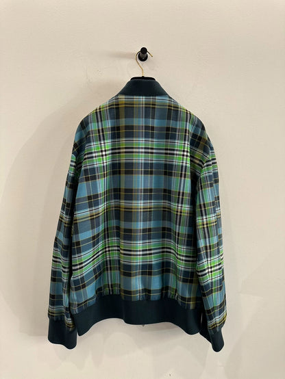 Hermes Green Plaid Reversible Men's Jacket