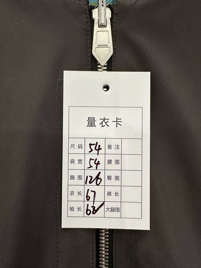 Hermes Green Plaid Reversible Men's Jacket