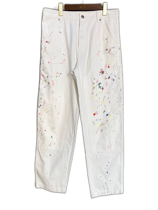Dior Colorful Ink Splash Denim Pants