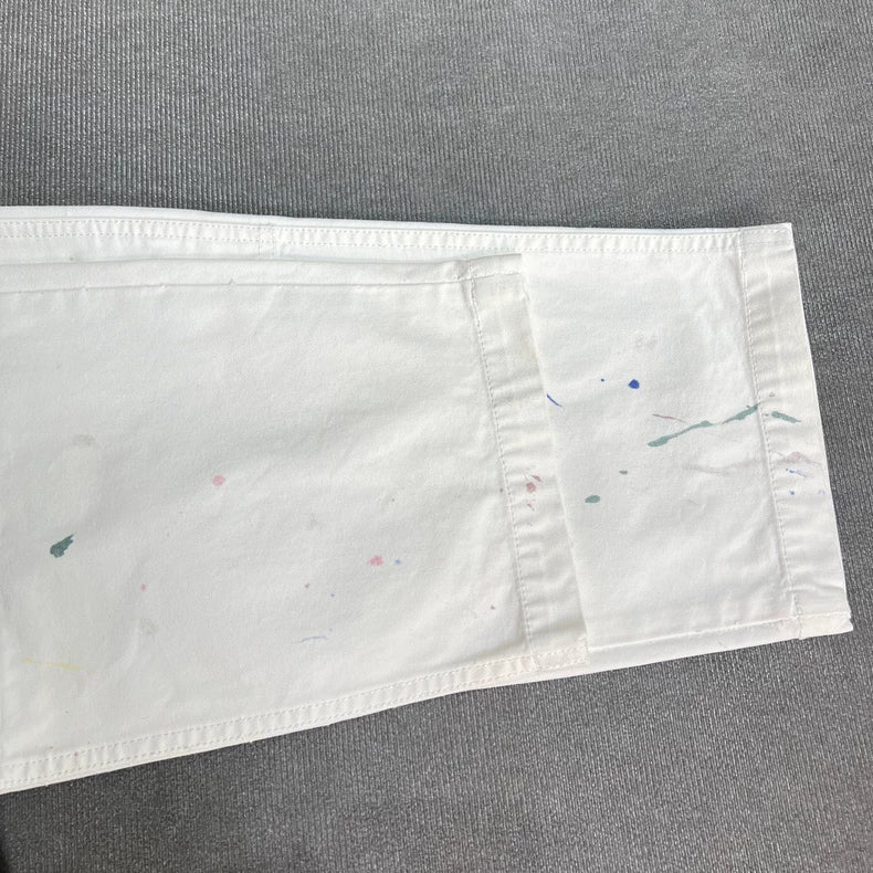 Dior Colorful Ink Splash Denim Pants