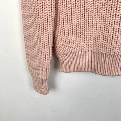 Pink Fendi Logo Wool Sweater