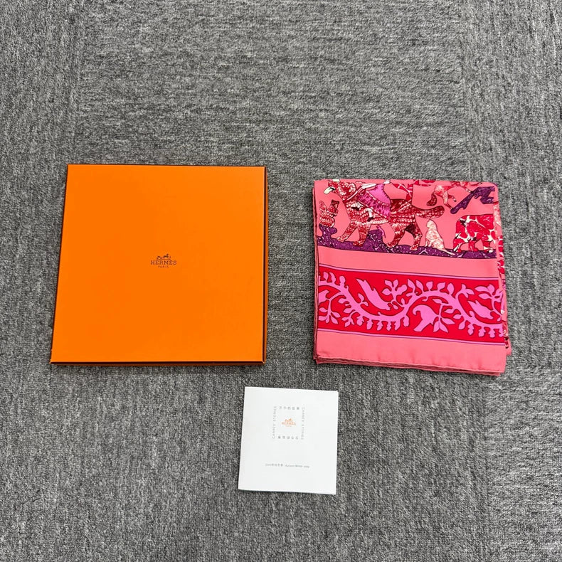 Hermes "Once Upon a Time" Silk Scarf-yf