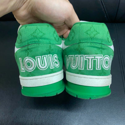 Louis Vuitton Green and White Casual Trainers 0079