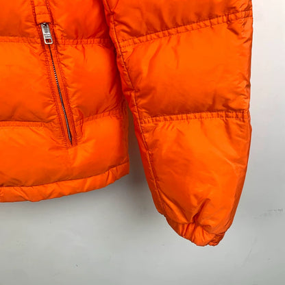 Prada Orange Puffer Jacket XL