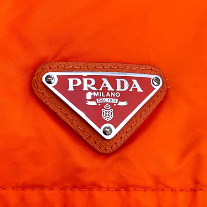 Prada Orange Puffer Jacket XL
