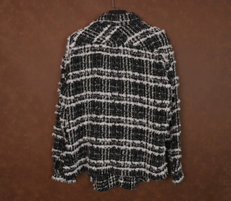 FaithConnexion Houndstooth Wool Jacket-yf