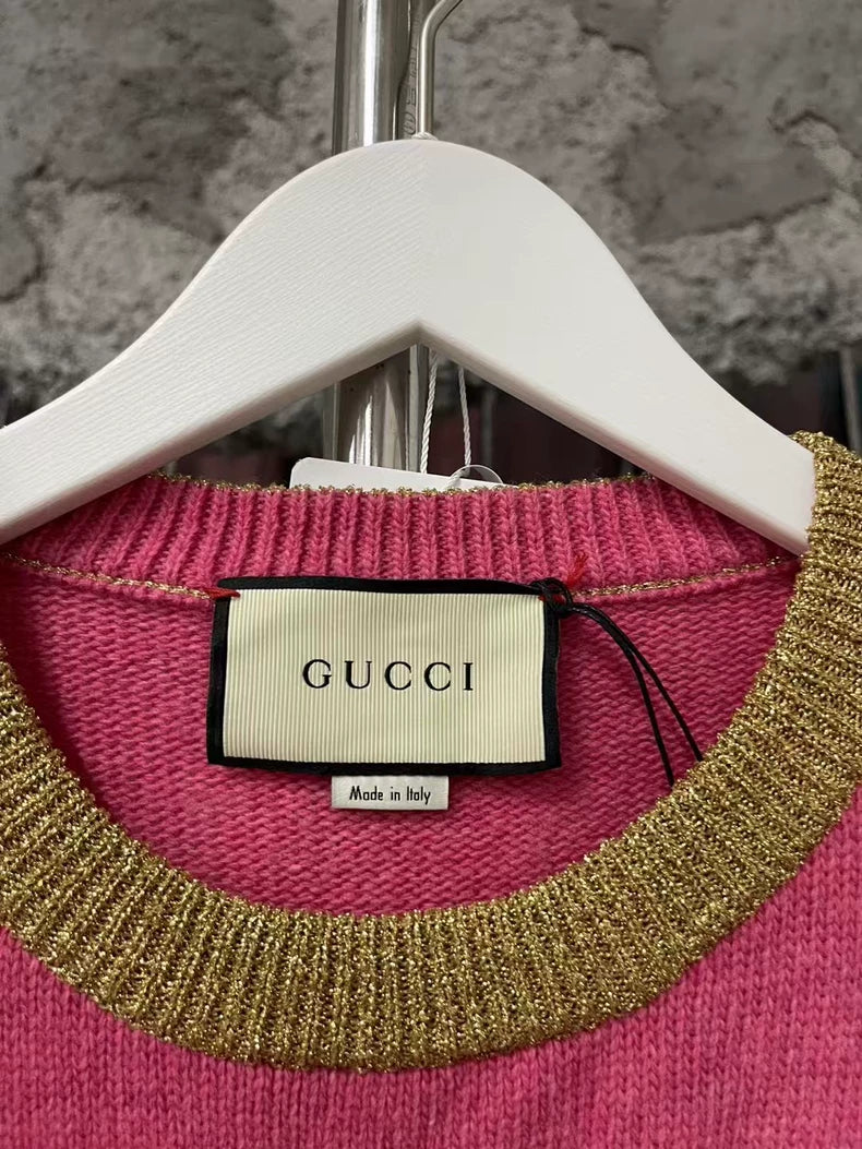 Gucci Cat Sweater in Pink Color