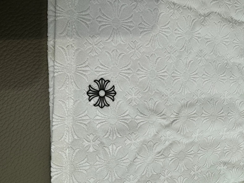 Chrome Hearts White Polo Tennis Shirt