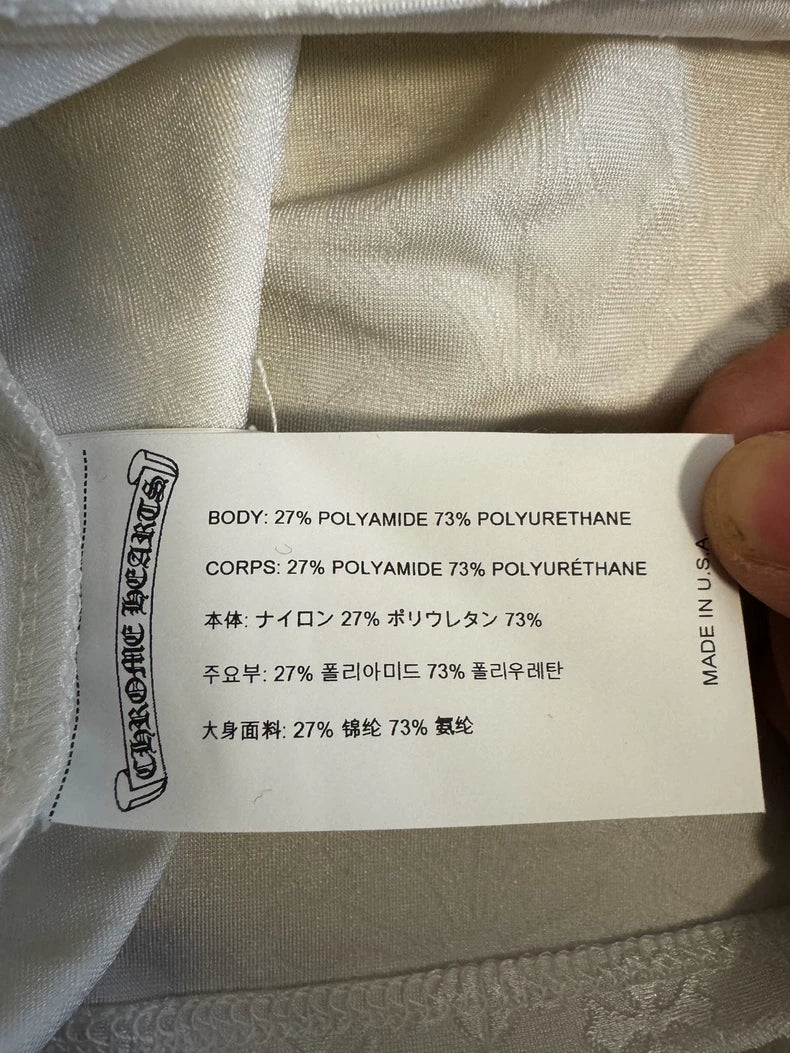 Chrome Hearts White Polo Tennis Shirt