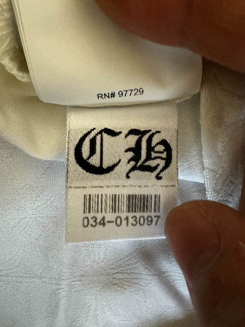 Chrome Hearts White Polo Tennis Shirt