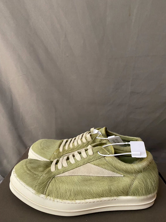 Rick Owens Green Pony Hair Sneakers-yf