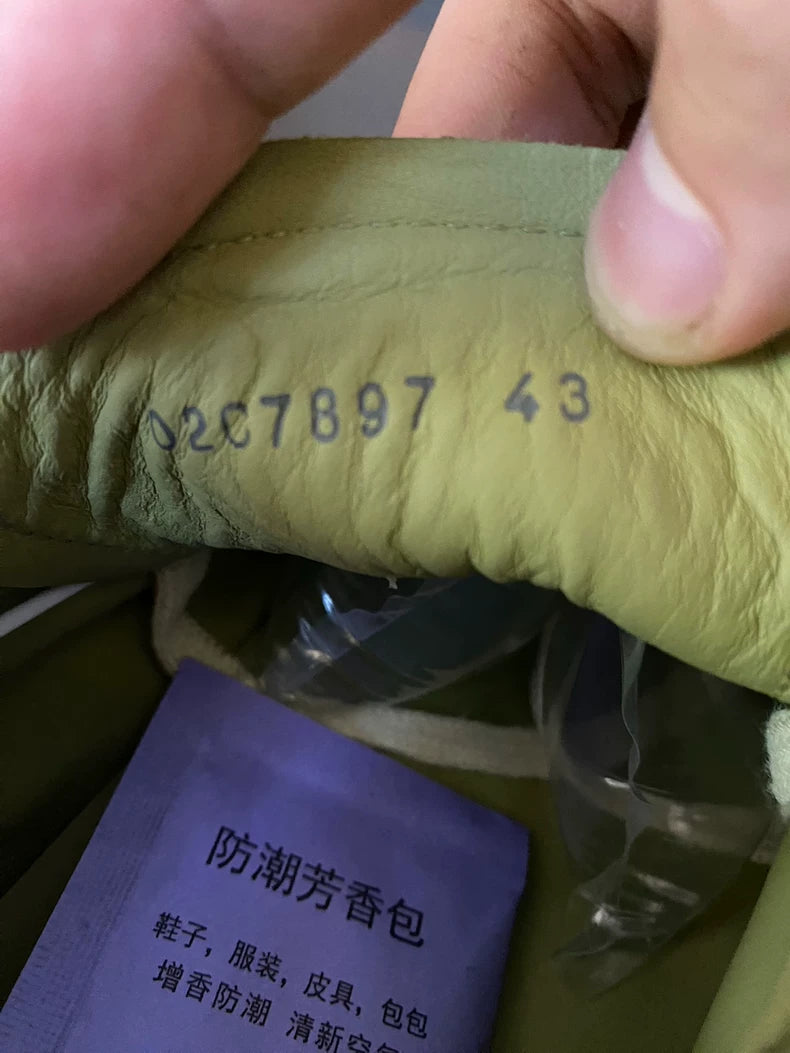 Rick Owens Green Pony Hair Sneakers-yf