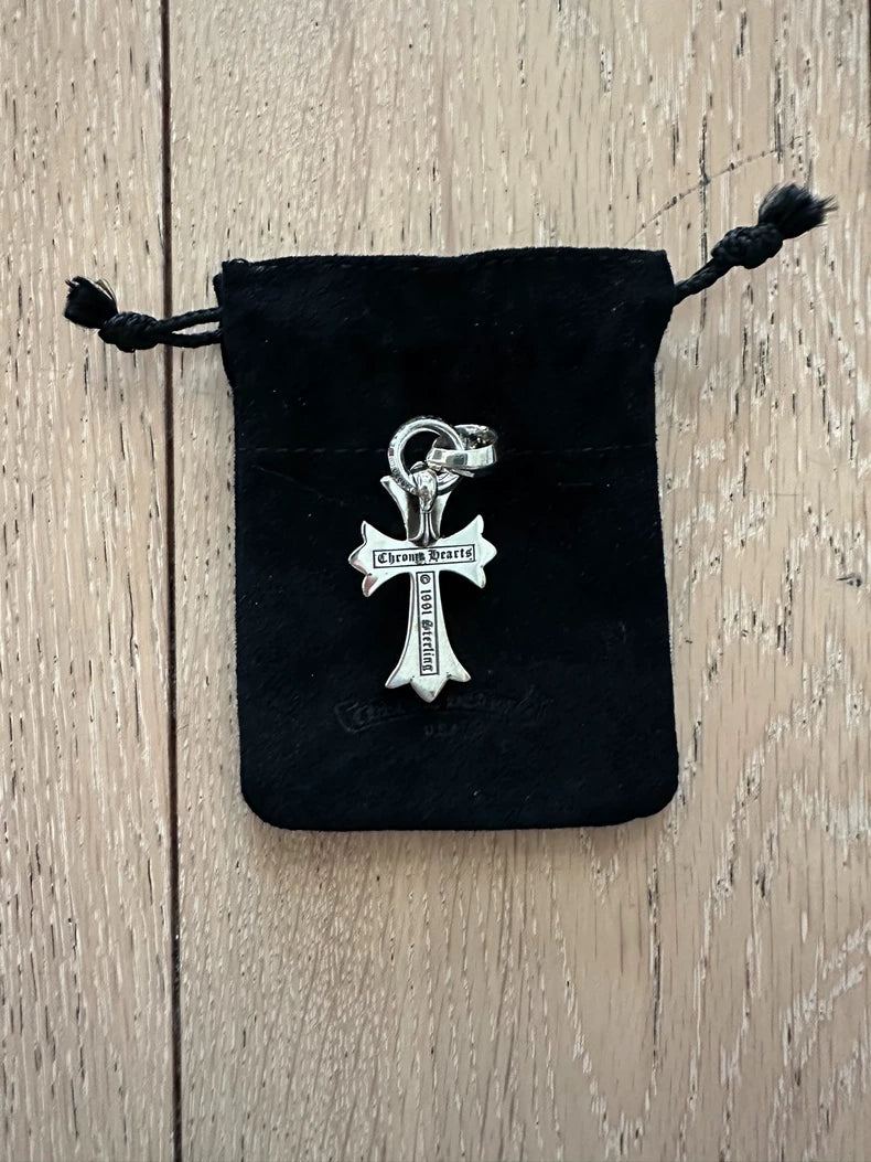 Chrome Hearts Water Drop Cross Pendant