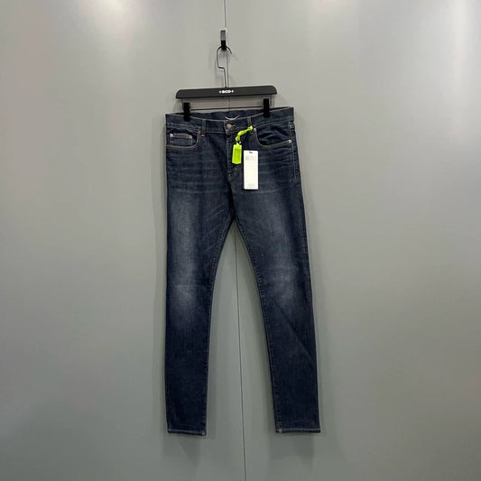 Saint Laurent Dark Blue Denim Pants