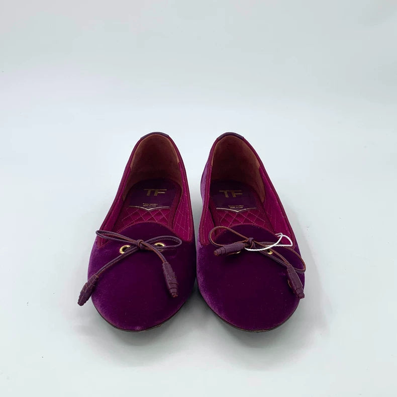 Tom Ford Purple Ballerina Flat Shoes