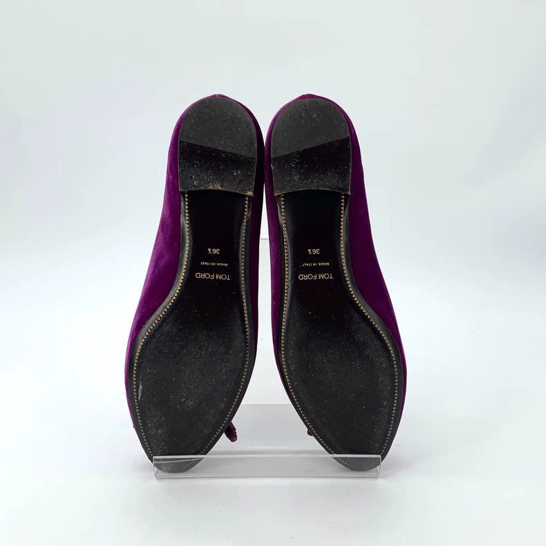 Tom Ford Purple Ballerina Flat Shoes