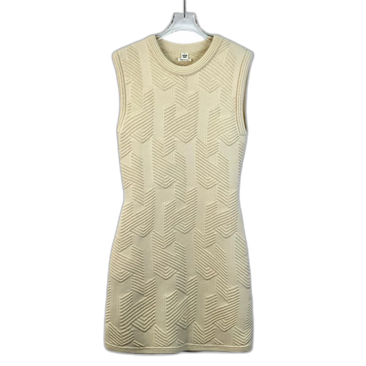 Hermes Beige Sleeveless Knit Dress