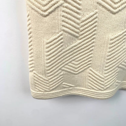 Hermes Beige Sleeveless Knit Dress