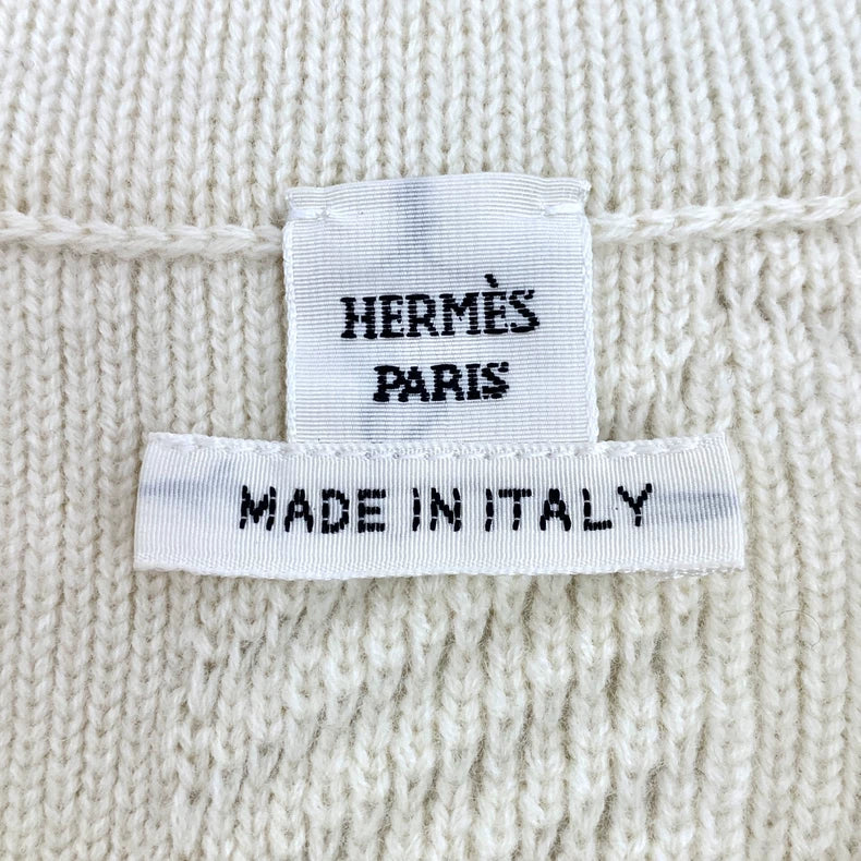 Hermes Beige Sleeveless Knit Dress