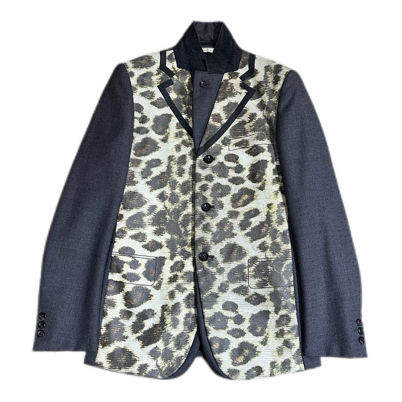 CDG Homme Plus Leopard Print Blazer