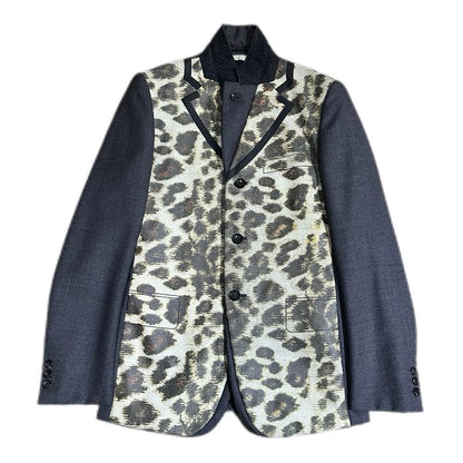 CDG Homme Plus Leopard Print Blazer