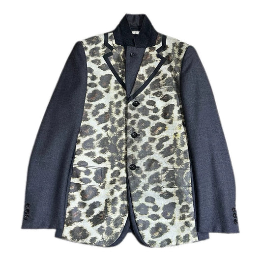 CDG Homme Plus Leopard Print Blazer