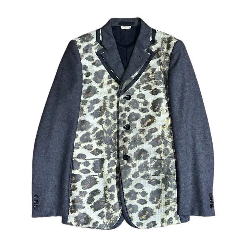 CDG Homme Plus Leopard Print Blazer